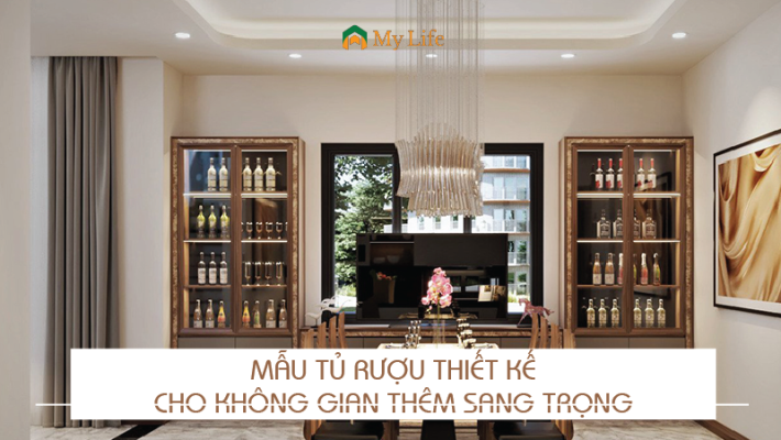 Tủ rượu thiết kế cho không gian thêm sang trọng