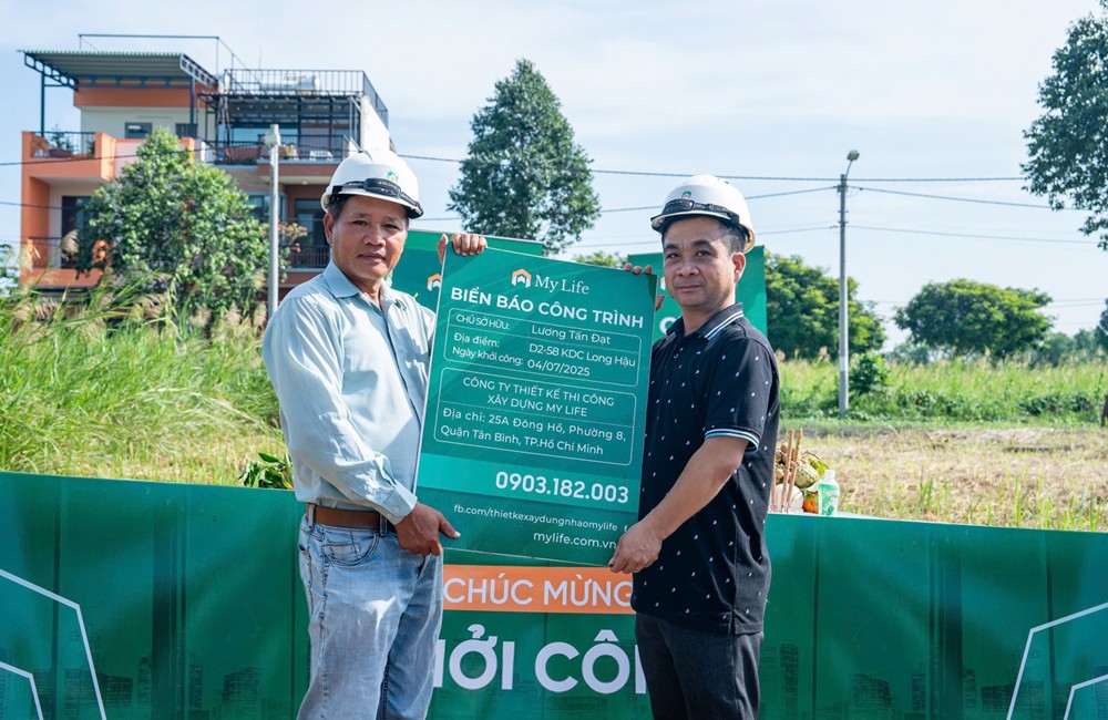 Khởi công nhà phố saigon villaege
