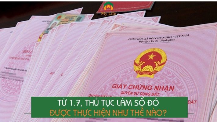 Sổ đỏ từ 1 tháng 7