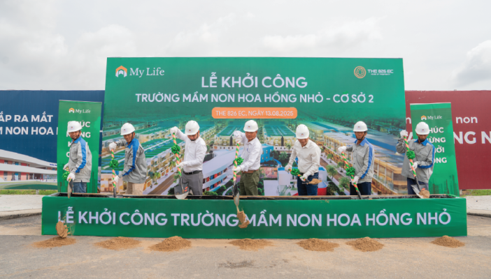 [THE 826 EC] Khởi công trường mầm non Hoa Hồng Nhỏ cơ sở 2