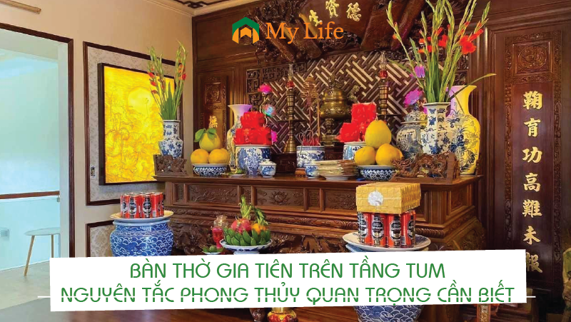 Bàn thờ gia tiên trên tầng tum: Nguyên tắc phong thủy quan trọng cần biết