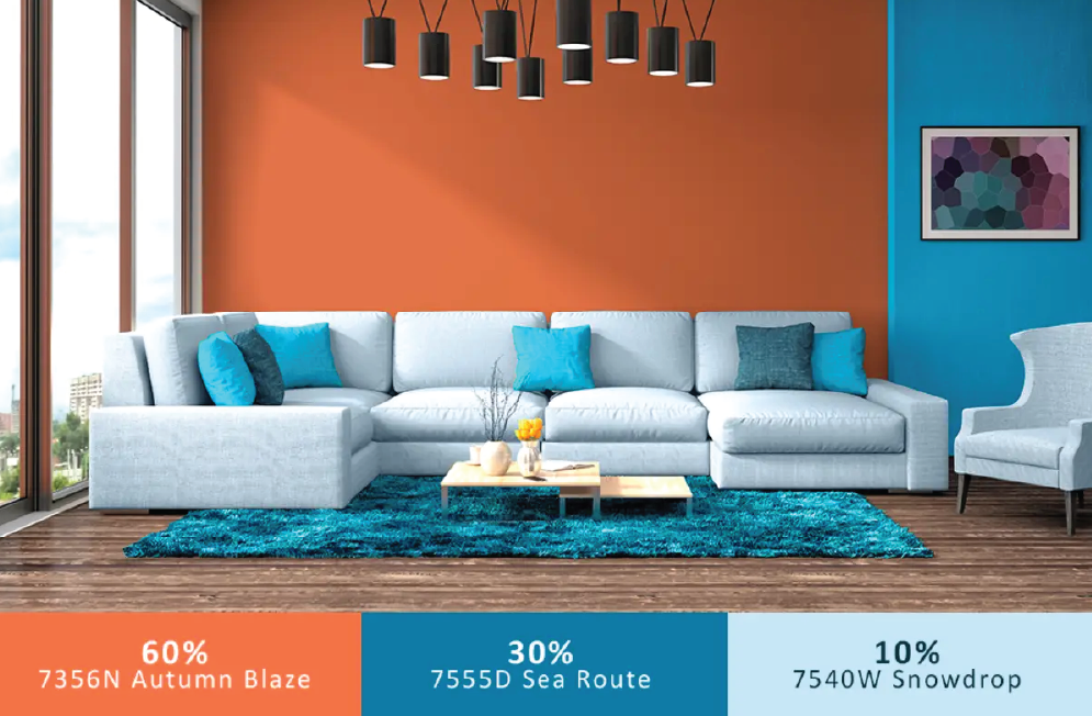 Quy tắc phối màu 60 -30 -10
